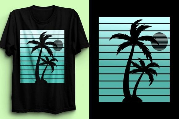 California T-Shirt Design with Palm Tree: A POD Designer's Asset
