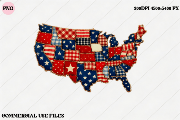 Celebrate American Pride with the USA Map Quilt Design