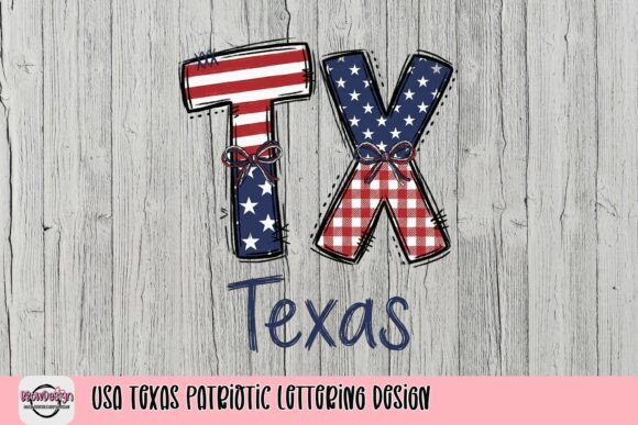Celebrate Texas Pride with This Patriotic Lettering Design