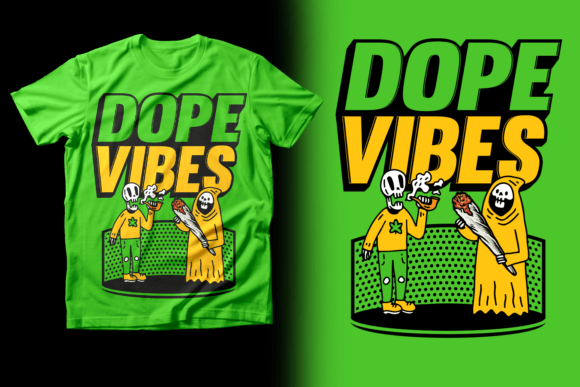 Dope Vibes: A 420 Stoner T-shirt Design for Your Brand