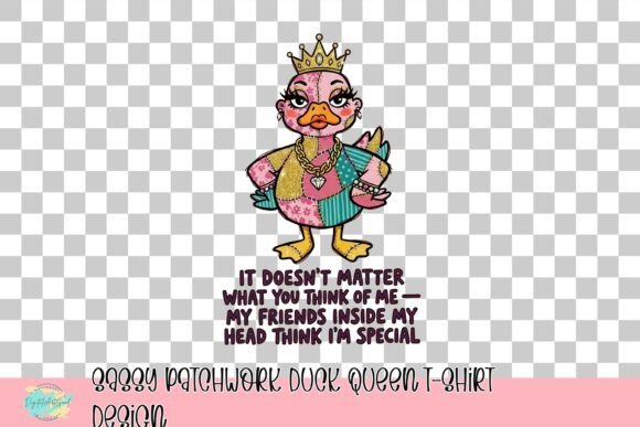 Embrace Your Inner Royalty with the Sassy Patchwork Duck Queen