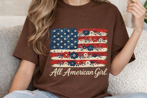 Floral USA Flag Design: Where Americana Meets Artistry