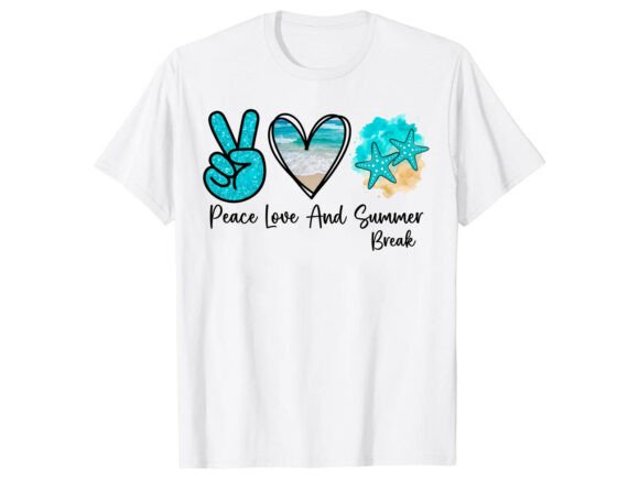 Peace Love Summer: A T-Shirt Design for Coastal Creatives