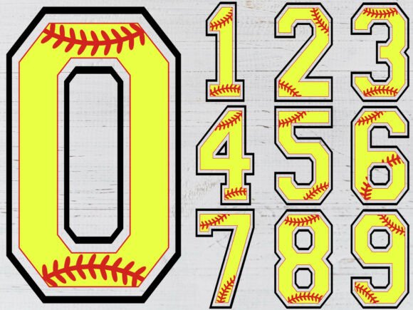 Softball Team Numbers Shirt Design: Instant Download Guide