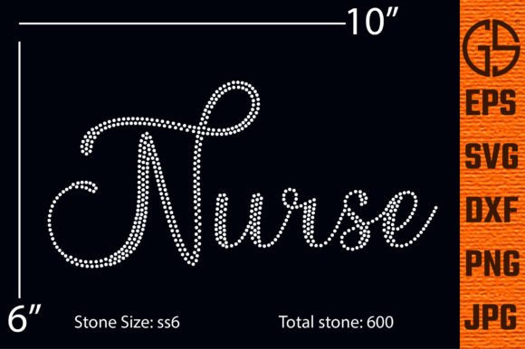Sparkle and Scrubs: The Ultimate Nurse Rhinestone Template Design
