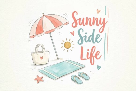 Sunny Side Life: Capturing Coastal Bliss in Your Designs